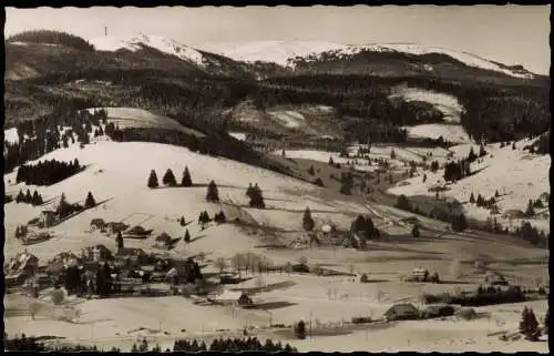 Ansichtskarte Altglashütten-Feldberg (Schwarzwald) Stadtpartie im Winter 1961