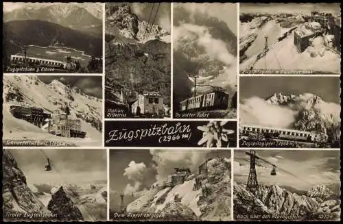 Garmisch-Partenkirchen Bayrische Zugspitzbahn (Schwebebahn) Mehrbild 1963