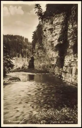 Ansichtskarte Titisee-Neustadt Wutachschlucht Partie an der Wutach 1952