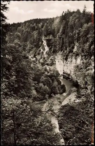 Ansichtskarte Bonndorf (Schwarzwald) Blick in die Wutachschlucht 1957