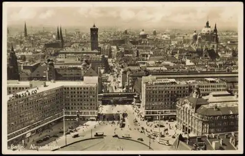 Ansichtskarte Mitte-Berlin Blick über den Alexanderplatz 1953