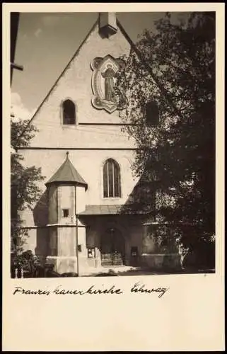 Ansichtskarte Schwaz Fanziskaner-Kirche (Klosterkirche) 1960