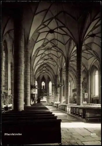 Ansichtskarte Schwaz Pfarrkirche 1955