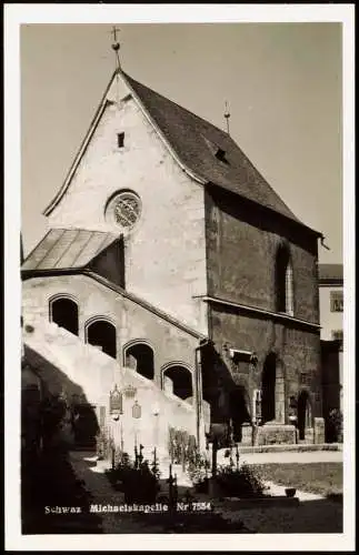 Ansichtskarte Schwaz Michaelskapelle (Außenansicht) 1955