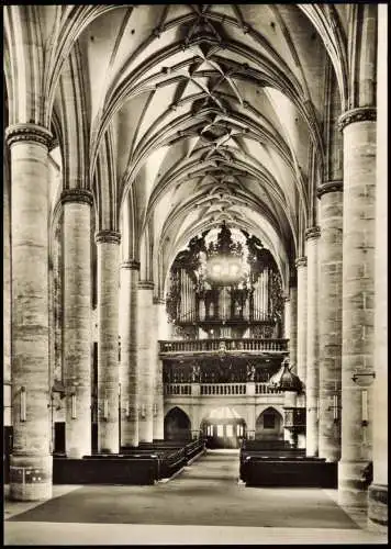 Schwäbisch Gmünd HEILIGKREUZMÜNSTER Die dreischiffige Halle nach Westen 1960