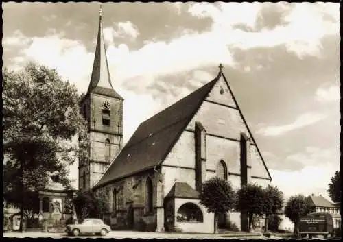 Scheßlitz Stadtpfarrkirche St. Kilian, Straßen Partie, alte Autos 1960
