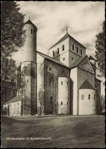 Ansichtskarte Hildesheim Außenansicht Kirche St. Michaeliskirche 1962