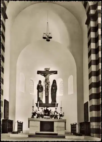 Ansichtskarte Hildesheim Michaeliskirche Innenansicht Altarraum 1960