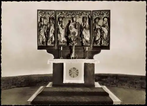 Hildesheim Michaeliskirche Gotischer Flügelaltar im Westchor 1960