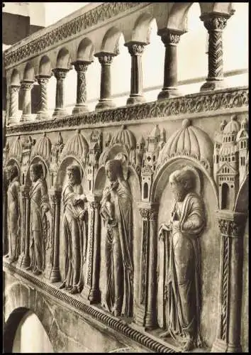 Ansichtskarte Hildesheim Michaeliskirche Engelchorschranke - Nordseite 1970