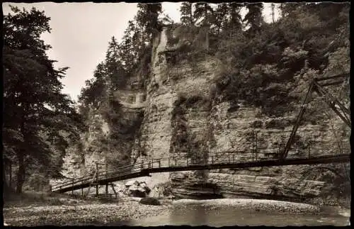 Ansichtskarte Titisee-Neustadt Wutachtal Schwarzwald Rümmelesteg 1961