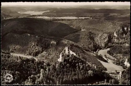 Ansichtskarte Fridingen an der Donau Luftbild Schloss Bronnen 1964