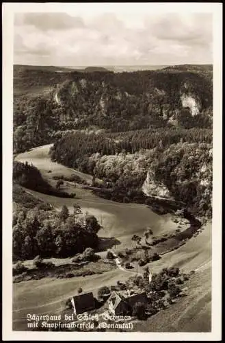 Ansichtskarte Fridingen an der Donau Jägerhaus bei Schloß Bronnen 1954