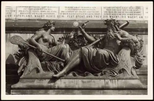 Ansichtskarte Rüdesheim (Rhein) Niederwalddenkmal - Relief 1964