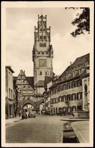 Ansichtskarte Freiburg im Breisgau Schwabentor, Gasthof zum Bären 1952