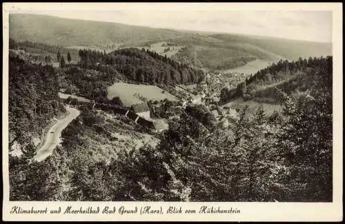 Ansichtskarte Bad Grund Harz Harz Blick vom Hübichenstein 1952 5 Pfg. Posthorn