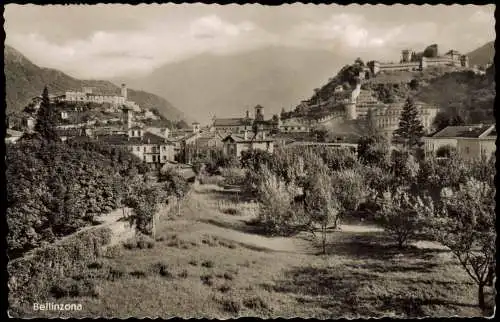 Ansichtskarte Bellinzona Stadt _ Fotokarte 1955