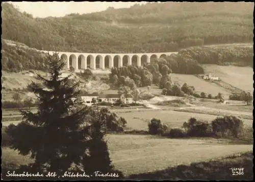 Mühlhausen im Täle Autobahn-Viadukt Schwäbische Alb Todtsburgbrücke 1961