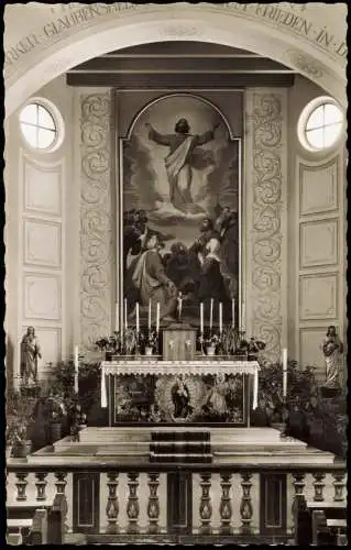 Ansichtskarte Häusern Altar der Fridolinskirche südl. Schwarzwald 1963