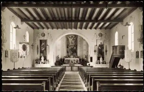 Ansichtskarte Häusern Inneres der Fridolinskirche 1963