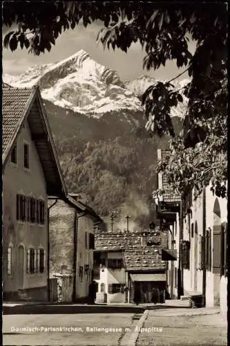 Ansichtskarte Oberammergau Ballengasse 1961