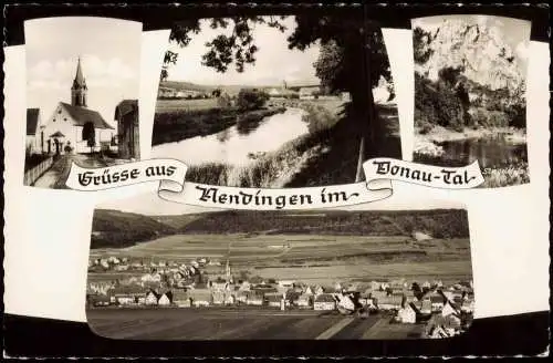 Ansichtskarte Nendingen Donau 4 Bild Stadtpartien 1965