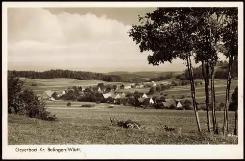Ansichtskarte Geyerbad-Meßstetten Gasthof z. Glöckle 1953