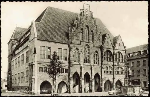 Ansichtskarte Hildesheim Rathaus der Rosenstadt 1955