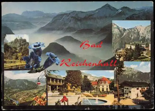 Ansichtskarte Bad Reichenhall Mehrbild-AK mit Orts- und Umland-Ansichten 1967