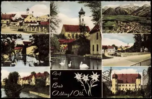 Ansichtskarte Bad Aibling Stadtteilansichten Edelweiß 1967