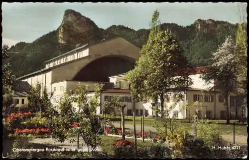 Ansichtskarte Oberammergau Passionstheater Colorfoto AK 1963