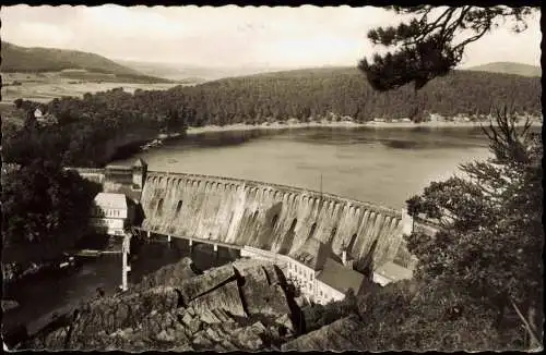 Ansichtskarte Waldeck (am Edersee) Blick auf die Edertalsperre 1967