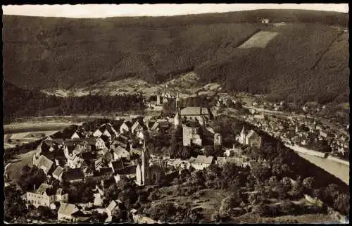 Ansichtskarte Dilsberg-Neckargemünd Luftaufnahme Luftbild 1960
