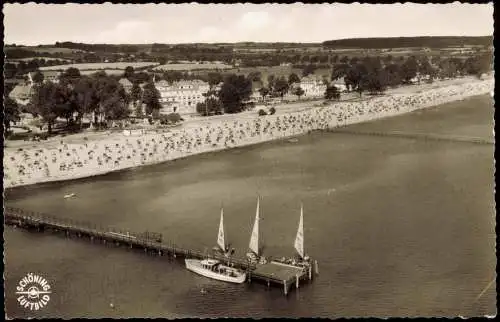 Ansichtskarte Scharbeutz Luftbild Ostseebad 1962