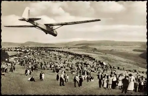 Gersfeld (Rhön) Wasserkuppe Segelflug ES 49 Segelflugzeug Menschenmenge 1963
