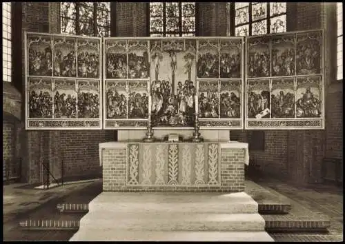 Ansichtskarte Hannover Ev. luth. Marktkirche Altar 1960