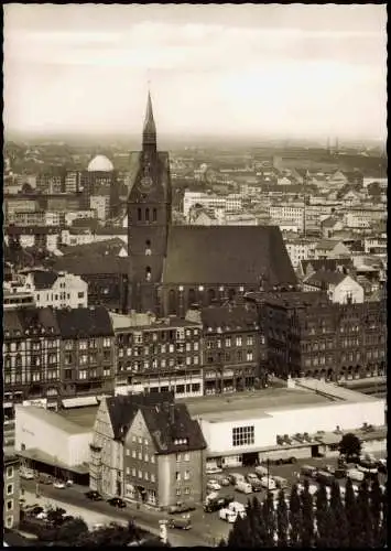 Hannover Panorama Blick vom Rathausturm auf die Marktkirche 1960