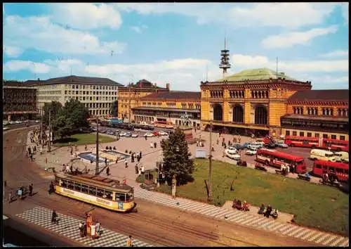 Ansichtskarte Hannover Ernst-August-Platz und Hauptbahnhof 1969