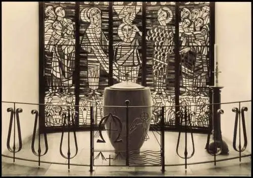 Eversten-Oldenburg Pfarr-Rektorat St. Willehad EVERSTEN Taufkapelle 1960