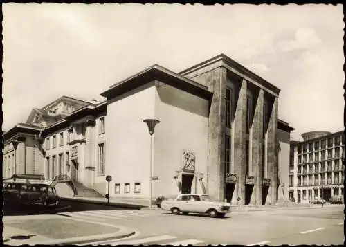 Ansichtskarte Essen (Ruhr) Straßen Partie an der Oper 1960