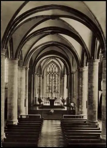 Ansichtskarte Essen (Ruhr) Münsterkirche Blick zum Chor 1960