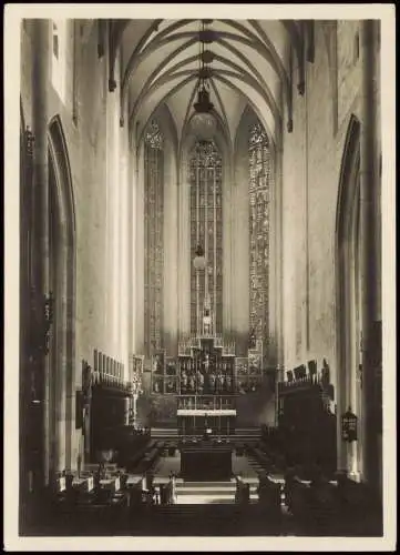 Ansichtskarte Rothenburg ob der Tauber St. Jacobskirche Mittelschiff 1950