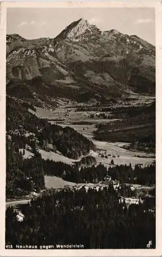 Ansichtskarte Neuhaus-Schliersee gegen Wendelstein 1951/1954
