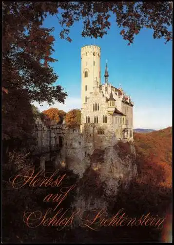 Ansichtskarte Lichtenstein (Württemberg) Schloss Lichtenstein 1988