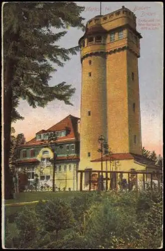 Ansichtskarte Baden-Baden Merkurturm 1919