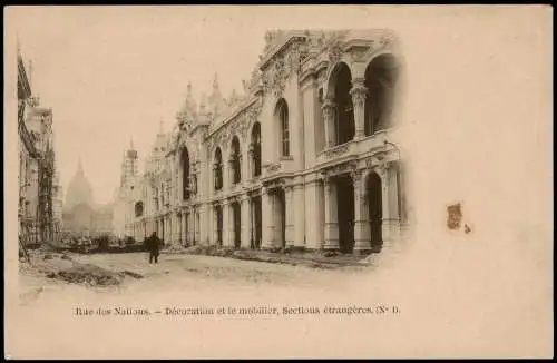 Paris Rue des Nations. Décoration et le mobilier, Sections étrangères. 1906