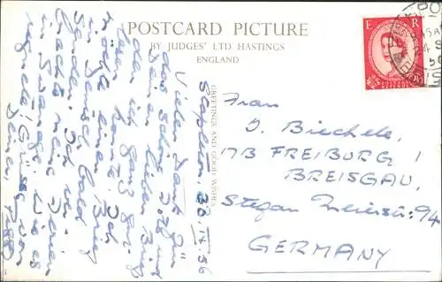 Postcard Swanage The two Bays - Fotokarte 1956