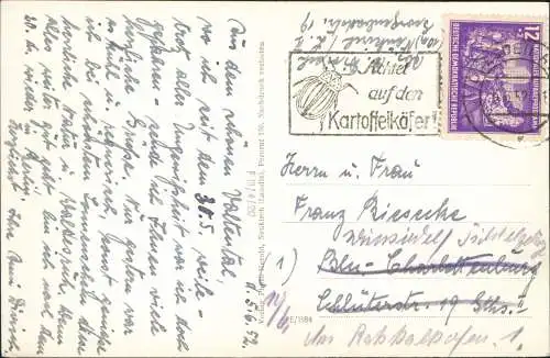 Neukirch Lausitz  Wjazońca Valtental m. Elisabeth- u. Bethlehemstift 1952