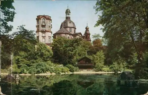 Ansichtskarte Mannheim Friedrichspark - Naturfarben 1922