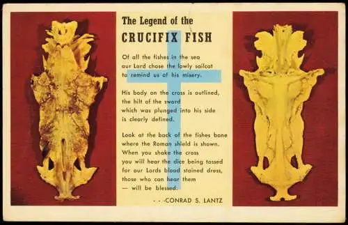 Ansichtskarte  Religion Kirche - The Legend of the CRUCIFIX FISH 1978